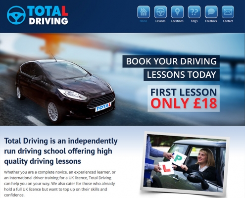 Total Driving Website Design